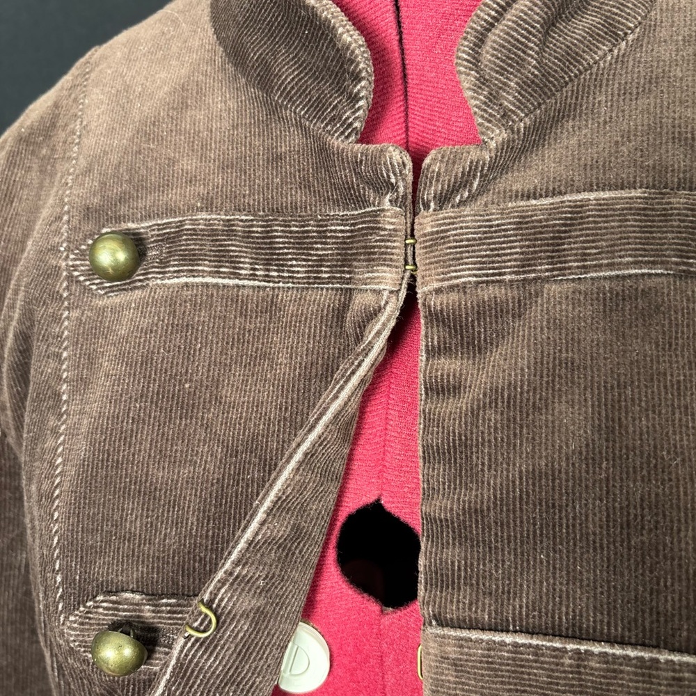 Brown Corduroy Women's Jacket - Picture 2 of 4